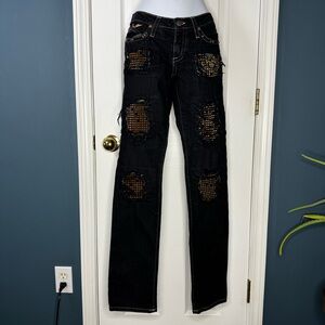 Robin’s Jean Black with Gold Studs